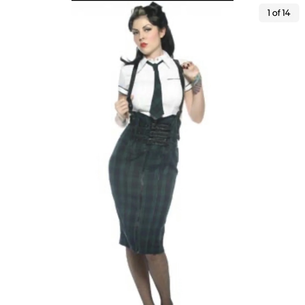 RARE Lip Service Teacher Hit Me With a Ruler Jumper Skirt 🖤🖤